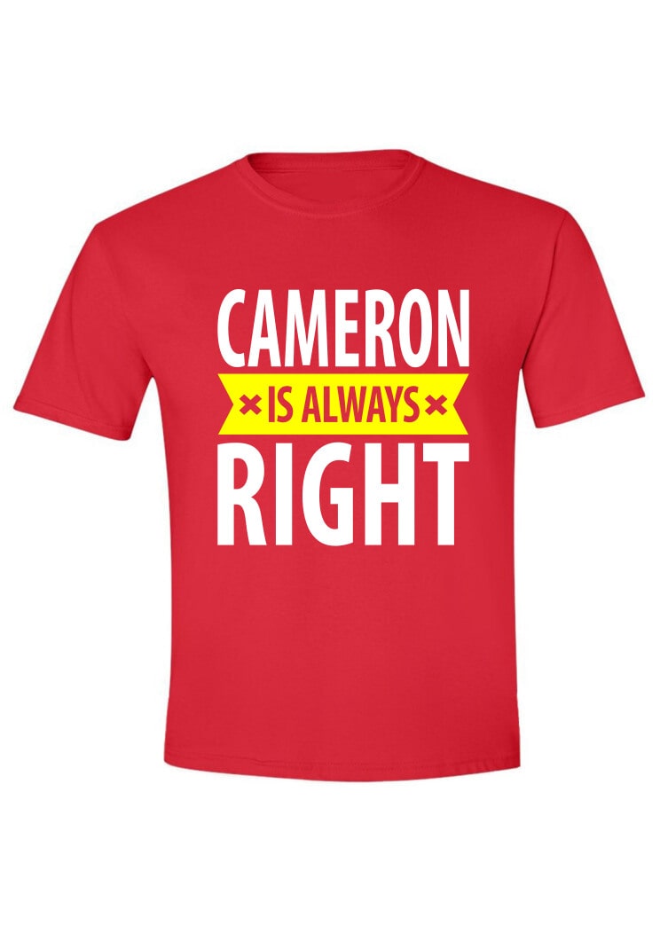 Cameron is always right